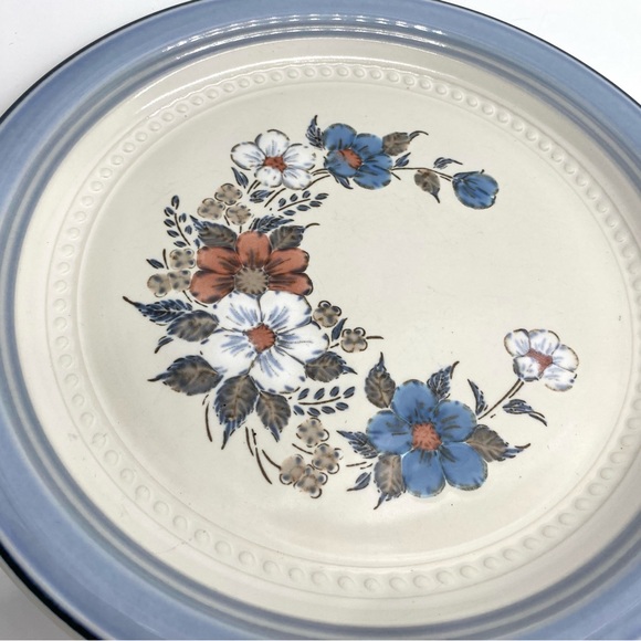 1 Vintage Johann Haviland Dinner Plates Crowning Fashion Blue Bouquet. - Picture 5 of 6